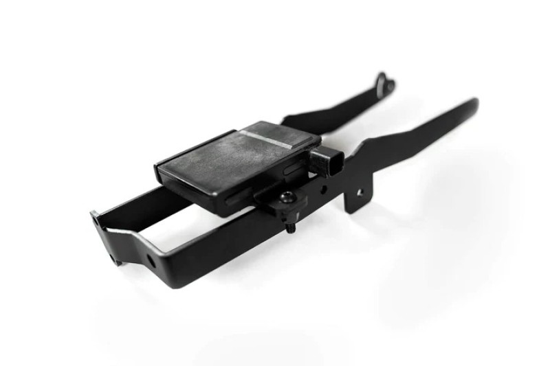 Ford F-150 Adaptive Cruise Control Relocation Bracket - Front - Addictive Desert Designs - Hammer Black, Bolt-On, Adjustable Mounting Height - Hammer Black - `21-`27